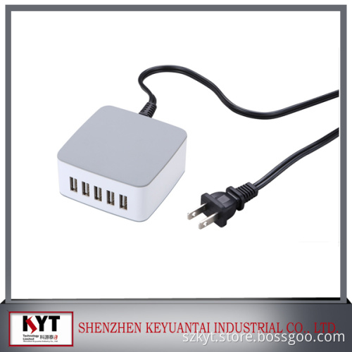 5 Port USB super wall charger adapter ,fast charging usb charger,lower price usb charger for ipone ipad &tablets